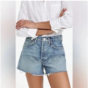 Agolde denim shorts Jean ‘ Reese ‘ revolve madewell